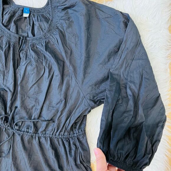 Old Navy Women’s Gray Boho Tiered midi Dress, plus size XXL - Picture 3 of 8